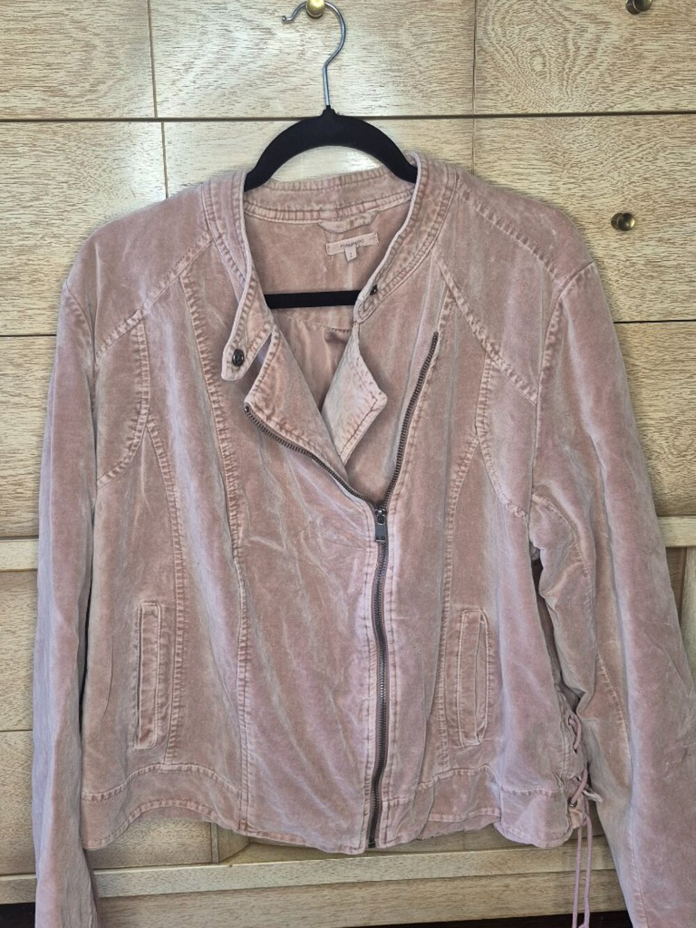 Pink velvet jacket